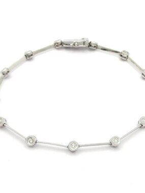 Ponte Vecchio 18K White Gold Diamond Bracelet